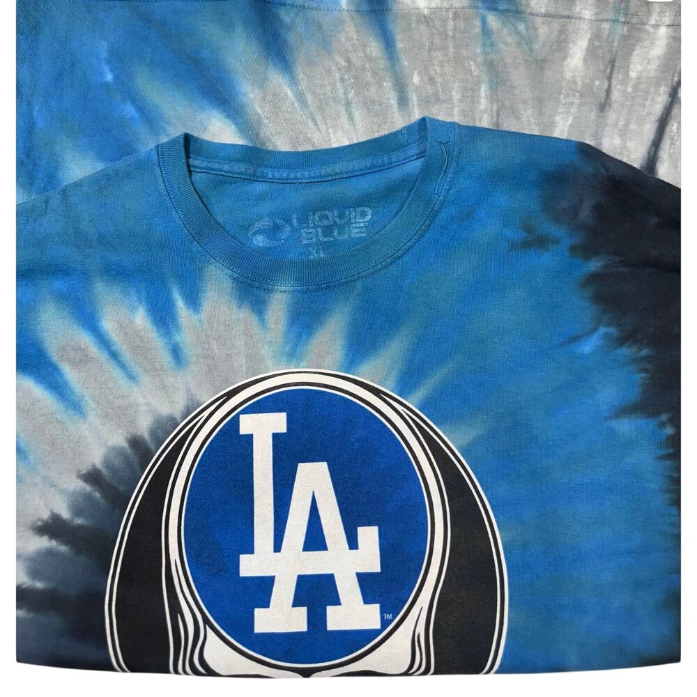 Liquid Blue Grateful Dead Los Angeles Dodgers Steal Your Base Tie Dye XL - Picture 7 of 7